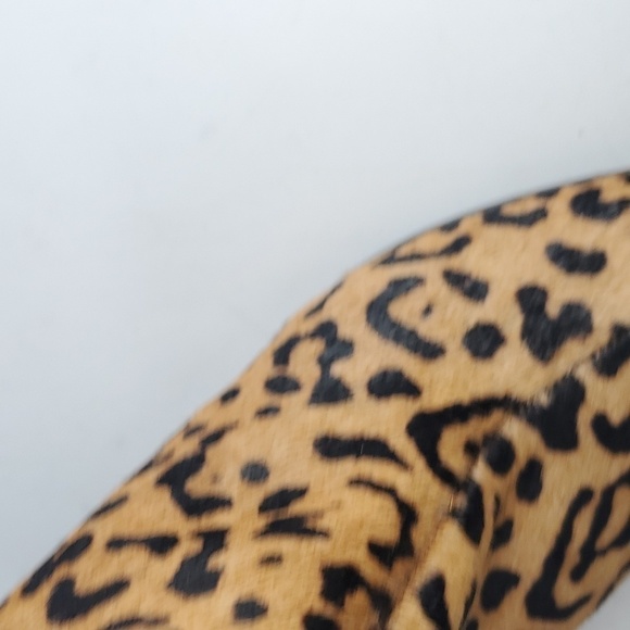 Jorge Alex Brazil Leopard Hair Print Block Heel Mules Size 8 - Picture 14 of 14